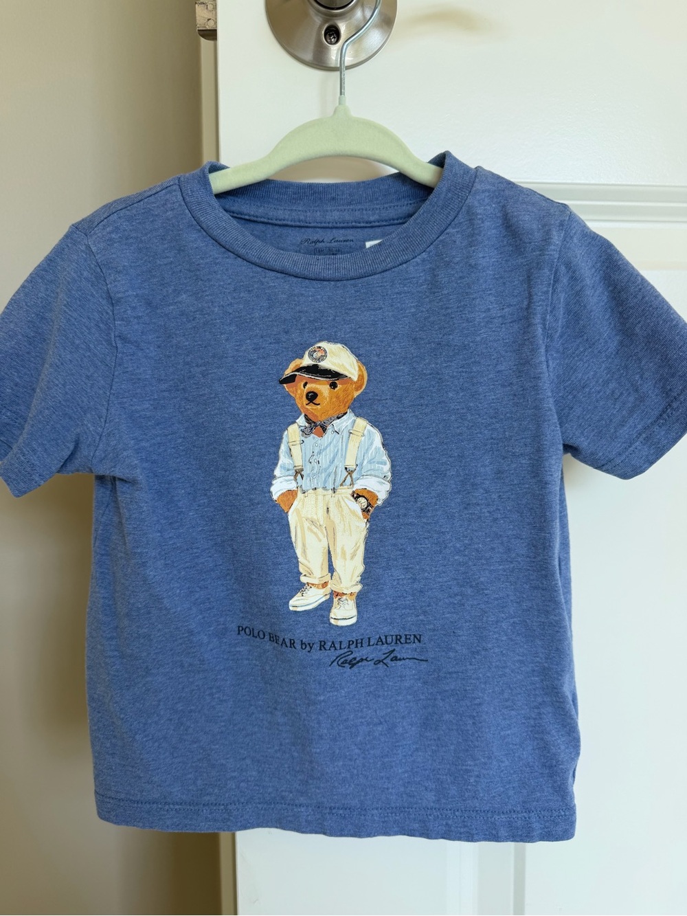 Ralph Lauren Blue Polo Bear Short Sleeve Tee